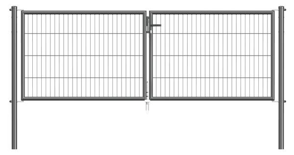Alberts Stabgitter Doppeltor Garden in anthrazit 2988 x 1000 mm Produktbild Alberts Stabgitter Doppeltor Garden in anthrazit 2988 x 1000 mm