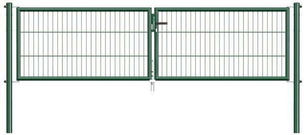 Alberts Stabgitter Doppeltor Garden in grün 2988 x 750 mm Produktbild Alberts Stabgitter Doppeltor Garden in grün 2988 x 750 mm