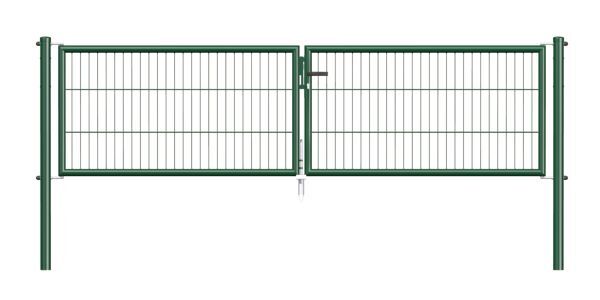 Alberts Stabgitter Doppeltor Garden in grün 2988 x 750 mm Produktbild Alberts Stabgitter Doppeltor Garden in grün 2988 x 750 mm bild 2