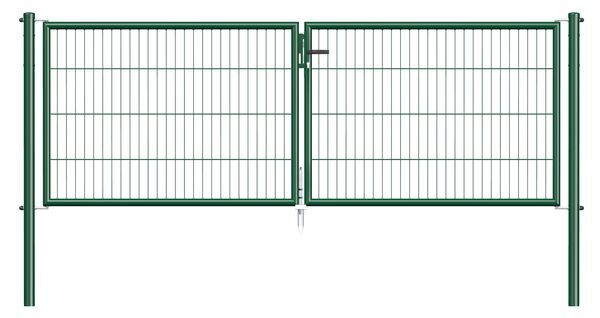 Alberts Stabgitter Doppeltor Garden in grün 2988 x 1000 mm Produktbild Alberts Stabgitter Doppeltor Garden in grün 2988 x 1000 mm