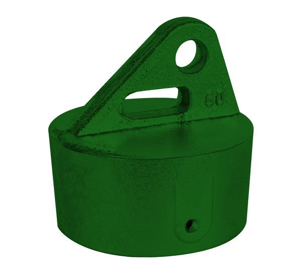 Alberts Strebenkappe grün RAL 6005 für Pfosten 60 mm Produktbild Alberts Strebenkappe grün RAL 6005 für Pfosten 60 mm