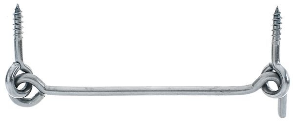 Alberts Sturmhaken mit Öse zum Einschrauben Edelstahl Länge 120mm Produktbild Alberts Sturmhaken mit Öse zum Einschrauben Edelstahl Länge 120mm