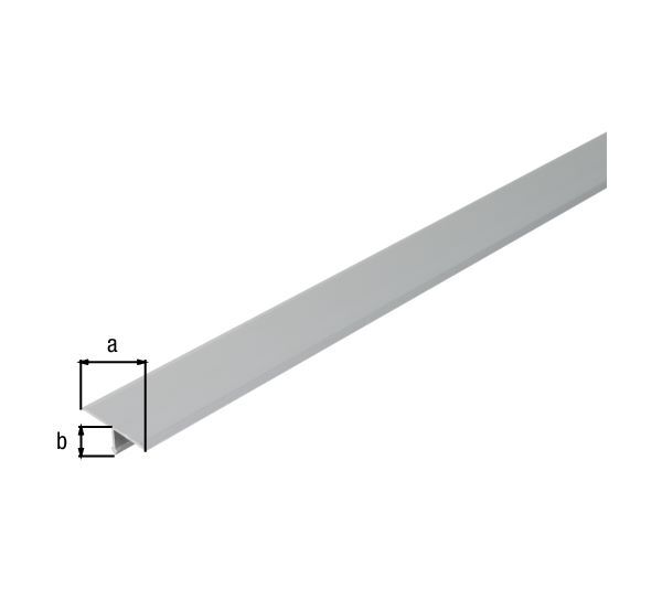 Alberts T Abdeckprofil Alu silber eloxiert 2600 x 25 x 9 mm Produktbild Alberts T Abdeckprofil Alu silber eloxiert 2600 x 25 x 9 mm bild 2