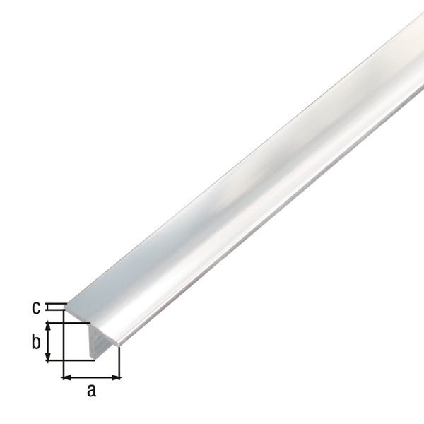 Alberts T Profil Alu chromdesign 2000 x 15 x 15 x 1,5 mm Produktbild Alberts T Profil Alu chromdesign 2000 x 15 x 15 x 1,5 mm bild 2