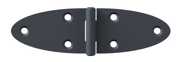 Alberts Tischband Ovado verzinkt graphitgrau beschichtet 101x32mm Produktbild Alberts Tischband Ovado verzinkt graphitgrau beschichtet 101x32mm