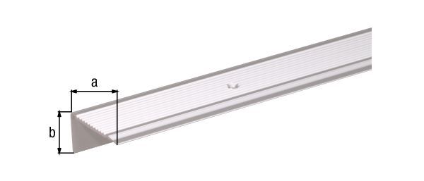 Alberts Treppenkanten Schutzprofil gebohrt Alu silber eloxiert 1000 x 43 x 23 x 1,8 mm Produktbild Alberts Treppenkanten Schutzprofil gebohrt Alu silber eloxiert 1000 x 43 x 23 x 1,8 mm bild 2