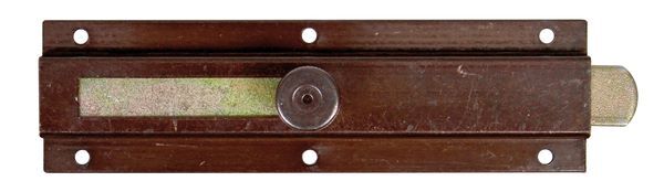 Alberts Türriegel mit Knopfgriff brüniert 150x40mm Schieberbreite 16mm Produktbild Alberts Türriegel mit Knopfgriff brüniert 150x40mm Schieberbreite 16mm