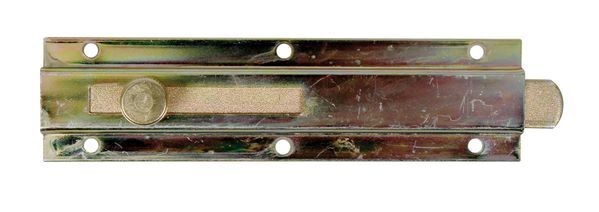 Alberts Türriegel mit Knopfgriff gelb verzinkt 150x40mm Schieberbreite 16mm Alberts Türriegel mit Knopfgriff gelb verzinkt 150x40mm Schieberbreite 16mm