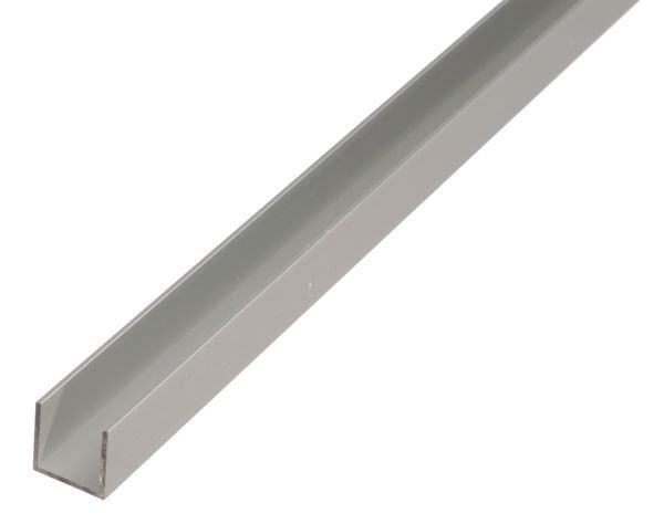 Alberts U Profil Alu silber eloxiert 2600 x 8,6 x 12 x 1,3 mm Produktbild Alberts U Profil Alu silber eloxiert 2600 x 8,6 x 12 x 1,3 mm