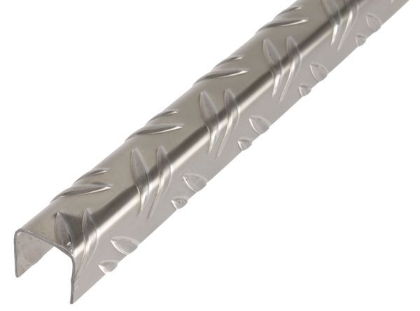 Alberts U Profi mit Riffel Prägung Alu blank 1000 x 29,5 x 29,5 mm Alberts U Profi mit Riffel Prägung Alu blank 1000 x 29,5 x 29,5 mm
