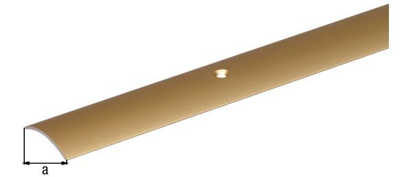 Alberts Übergangsprofil Alu gold eloxiert 1000 x 40 mm Produktbild Alberts Übergangsprofil Alu gold eloxiert 1000 x 40 mm bild 2