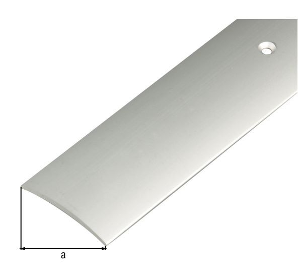 Alberts Übergangsprofil Alu silber eloxiert 2000 x 40 mm Produktbild Alberts Übergangsprofil Alu silber eloxiert 2000 x 40 mm bild 2