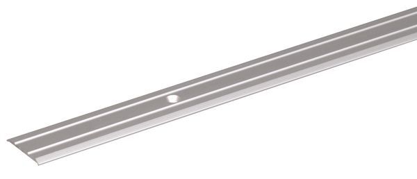 Alberts Übergangsprofil gebohrt Alu edelstahl eloxiert 900 x 38 x 1 mm Produktbild Alberts Übergangsprofil gebohrt Alu edelstahl eloxiert 900 x 38 x 1 mm