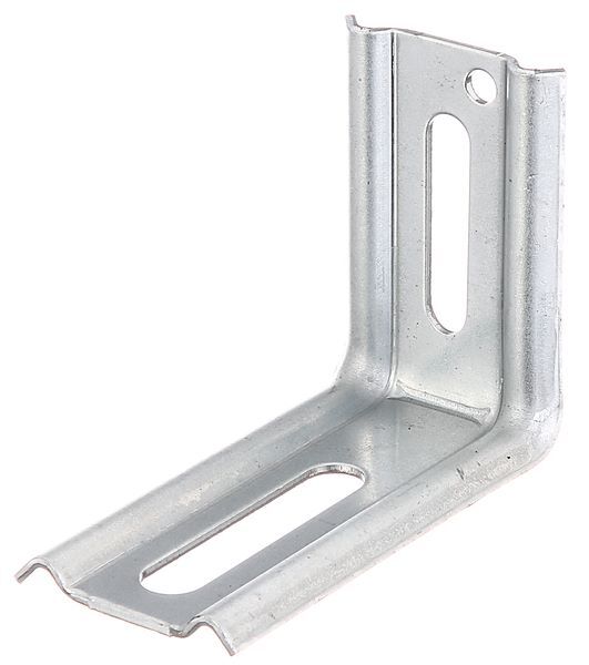 Alberts Verstellwinkel 90 Grad geprägt mit Langloch sendzimirverzinkt 50x70x30 mm Produktbild Alberts Verstellwinkel 90 Grad geprägt mit Langloch sendzimirverzinkt 50x70x30 mm