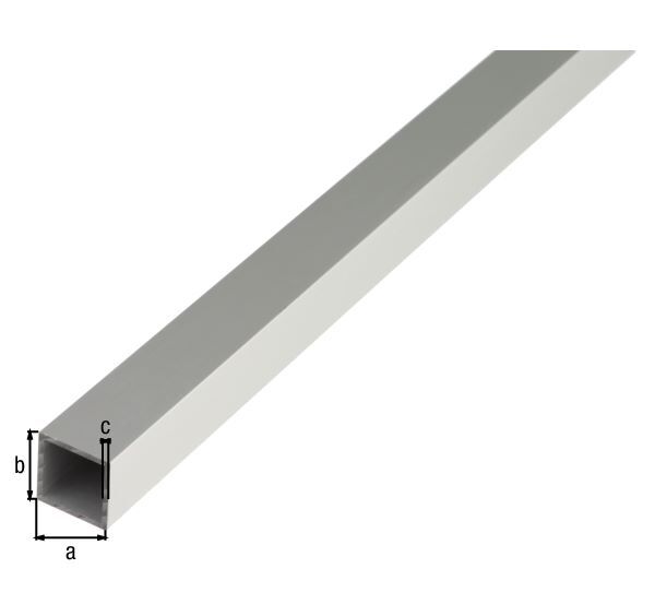 Alberts Vierkantrohr Alu silber eloxiert 2000 x 50 x 50 x 2 mm Alberts Vierkantrohr Alu silber eloxiert 2000 x 50 x 50 x 2 mm