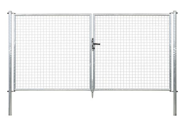 Alberts Wellengitter Doppeltor feuerverzinkt Mitte zu Mitte Pfosten 2988mm Höhe 1500mm Produktbild Alberts Wellengitter Doppeltor feuerverzinkt Mitte zu Mitte Pfosten 2988mm Höhe 1500mm