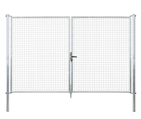 Alberts Wellengitter Doppeltor feuerverzinkt Mitte zu Mitte Pfosten 3044mm Höhe 2000mm Produktbild Alberts Wellengitter Doppeltor feuerverzinkt Mitte zu Mitte Pfosten 3044mm Höhe 2000mm