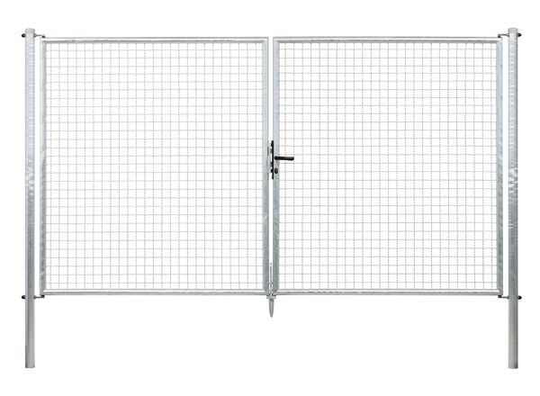Alberts Wellengitter Doppeltor feuerverzinkt Mitte zu Mitte Pfosten 3028mm Höhe 1750mm Produktbild Alberts Wellengitter Doppeltor feuerverzinkt Mitte zu Mitte Pfosten 3028mm Höhe 1750mm