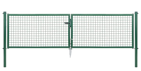 Alberts Wellengitter Doppeltor verzinkt grün lichte Breite 2928 mm Höhe 750 mm Produktbild Alberts Wellengitter Doppeltor verzinkt grün lichte Breite 2928 mm Höhe 750 mm