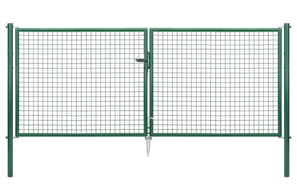 Alberts Wellengitter Doppeltor verzinkt grün lichte Breite 2928 mm Höhe 1250 mm Produktbild Alberts Wellengitter Doppeltor verzinkt grün lichte Breite 2928 mm Höhe 1250 mm