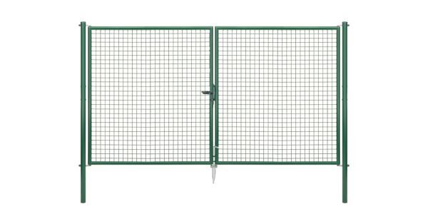 Alberts Wellengitter Doppeltor zinkph grün lichte Breite 2928 mm Höhe 1750 mm Produktbild Alberts Wellengitter Doppeltor zinkph grün lichte Breite 2928 mm Höhe 1750 mm bild 2