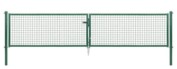 Alberts Wellengitter Doppeltor zinkph grün lichte Breite 3928 mm Höhe 750 mm Produktbild Alberts Wellengitter Doppeltor zinkph grün lichte Breite 3928 mm Höhe 750 mm