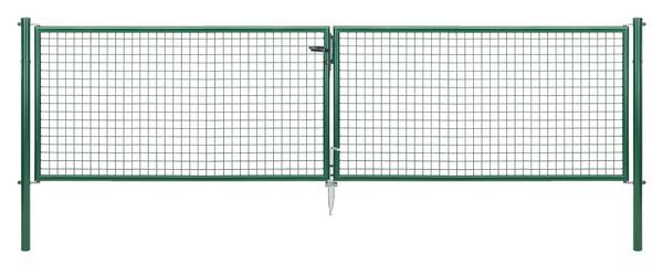 Alberts Wellengitter Doppeltor zinkph grün lichte Breite 3928 mm Höhe 1000 mm Produktbild Alberts Wellengitter Doppeltor zinkph grün lichte Breite 3928 mm Höhe 1000 mm