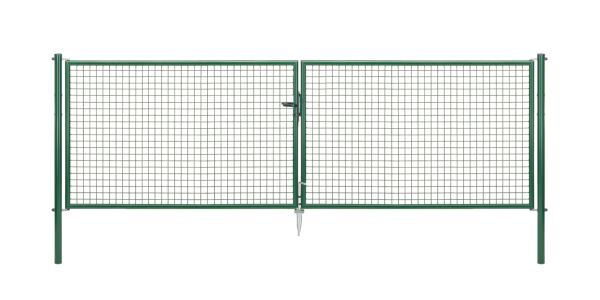 Alberts Wellengitter Doppeltor zinkph grün lichte Breite 3928 mm Höhe 1250 mm Produktbild Alberts Wellengitter Doppeltor zinkph grün lichte Breite 3928 mm Höhe 1250 mm bild 2