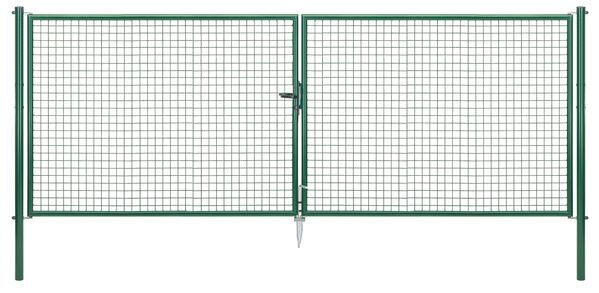 Alberts Wellengitter Doppeltor zinkph grün lichte Breite 3928 mm Höhe 1500 mm Produktbild Alberts Wellengitter Doppeltor zinkph grün lichte Breite 3928 mm Höhe 1500 mm
