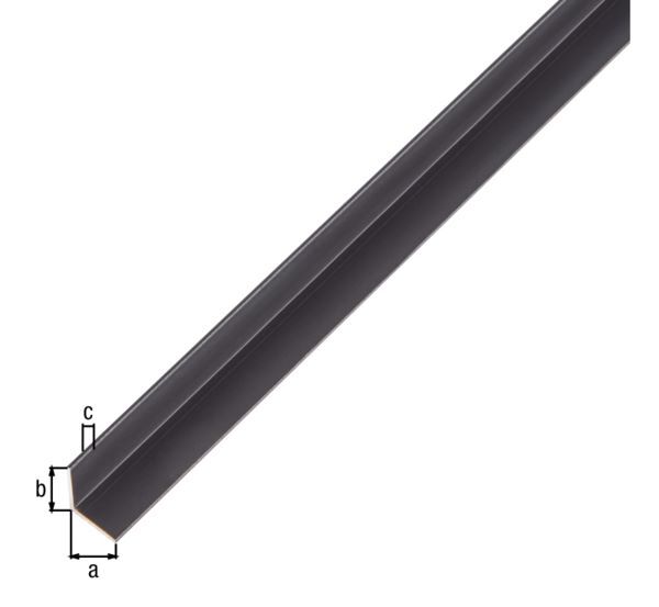 Alberts Winkelprofil gleichschenklig Alu schwarz eloxiert 2000 x 10 x 10 x 1 mm Alberts Winkelprofil gleichschenklig Alu schwarz eloxiert 2000 x 10 x 10 x 1 mm