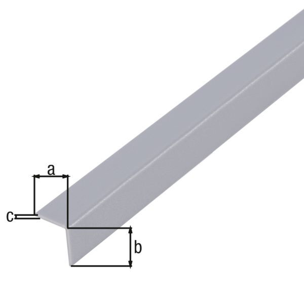Alberts Winkelprofil PVC gleichschenklig alugrau 1000 x 15 x 15 x 1 mm Alberts Winkelprofil PVC gleichschenklig alugrau 1000 x 15 x 15 x 1 mm