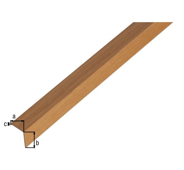 Alberts Winkelprofil gleichschenklig PVC Dekor Buche 2600 x 20 x 20 x 1 mm Produktbild Alberts Winkelprofil gleichschenklig PVC Dekor Buche 2600 x 20 x 20 x 1 mm bild 2