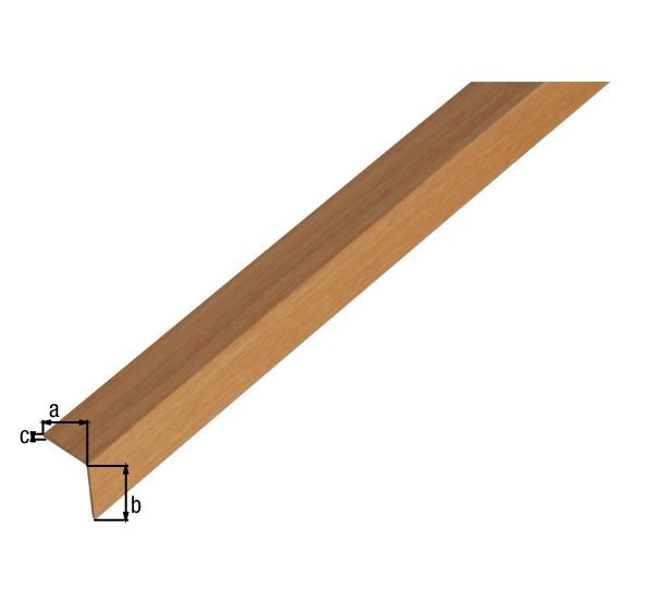 Alberts Winkelprofil gleichschenklig PVC Dekor Buche dunkel 2600 x 20 x 20 x 1 mm Produktbild Alberts Winkelprofil gleichschenklig PVC Dekor Buche dunkel 2600 x 20 x 20 x 1 mm bild 2