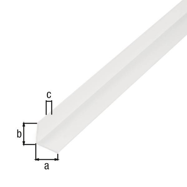 Alberts Winkelprofil PVC gleichschenklig weiß 1000 x 7 x 7 x 1 mm Alberts Winkelprofil PVC gleichschenklig weiß 1000 x 7 x 7 x 1 mm