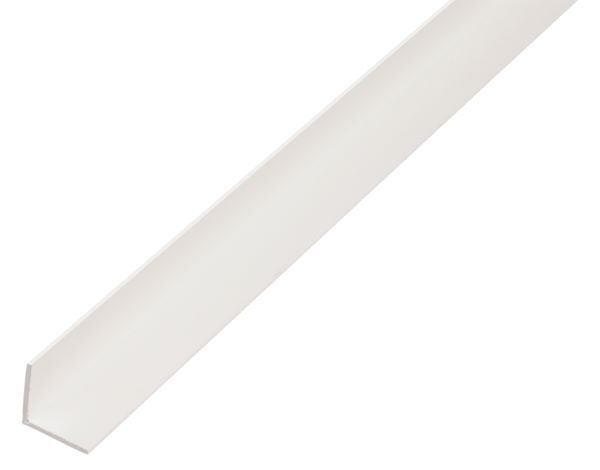 Alberts Winkelprofil PVC gleichschenklig weiß 2600 x 40 x 40 x 1,2 mm Produktbild Alberts Winkelprofil PVC gleichschenklig weiß 2600 x 40 x 40 x 1,2 mm