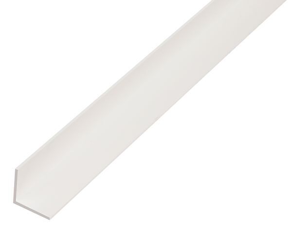 Produktbild Alberts Winkelprofil gleichschenklig PVC weiß LxBxHxS 2600 x 100 x 100 x 1,5 mm