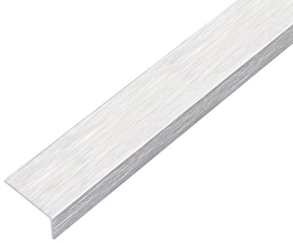 Alberts Winkelprofil selbstklebend ungleichsch Alu edelstahldesign hell 2000x25x15x1,5mm Produktbild Alberts Winkelprofil selbstklebend ungleichsch Alu edelstahldesign hell 2000x25x15x1,5mm