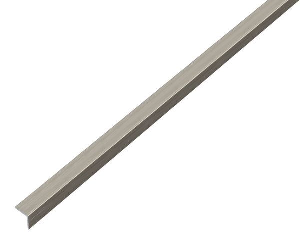 Alberts Winkelprofil selbstklebend gleichschenklig Alu edelstahldesign 1000x10x10x1 mm Produktbild Alberts Winkelprofil selbstklebend gleichschenklig Alu edelstahldesign 1000x10x10x1 mm