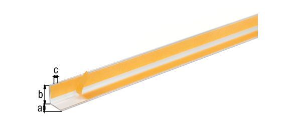 Alberts Winkelprofil selbstklebend Alu silber eloxiert 1000 x 20 x 20 x 1,5 mm Produktbild Alberts Winkelprofil selbstklebend Alu silber eloxiert 1000 x 20 x 20 x 1,5 mm bild 2