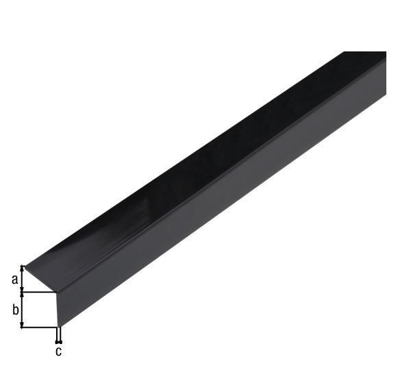 Alberts Winkelprofil selbstklebend PVC schwarz glänzend 2600 x 20 x 20 x 1,5 mm Alberts Winkelprofil selbstklebend PVC schwarz glänzend 2600 x 20 x 20 x 1,5 mm