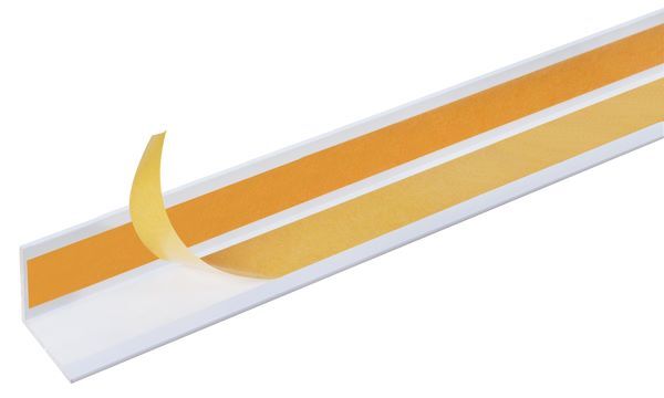Alberts Winkelprofil selbstklebend PVC weiß 2600 x 20 x 20 x 1 mm Produktbild Alberts Winkelprofil selbstklebend PVC weiß 2600 x 20 x 20 x 1 mm