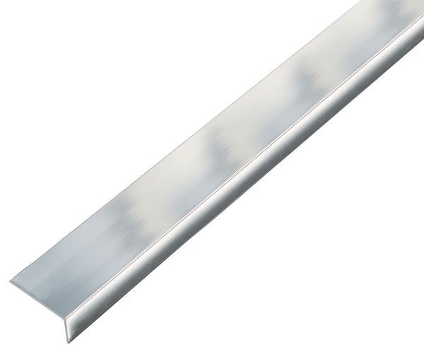 Alberts Winkelprofil selbstkleb ungleichschenk Alu chromdesign 2000 x 15 x 10 x 1 mm Produktbild Alberts Winkelprofil selbstkleb ungleichschenk Alu chromdesign 2000 x 15 x 10 x 1 mm