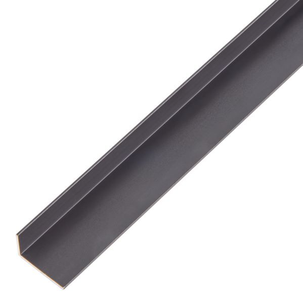 Alberts Winkelprofil ungleichschenklig Alu schwarz eloxiert 2000 x 20 x 10 x 1 mm Produktbild Alberts Winkelprofil ungleichschenklig Alu schwarz eloxiert 2000 x 20 x 10 x 1 mm