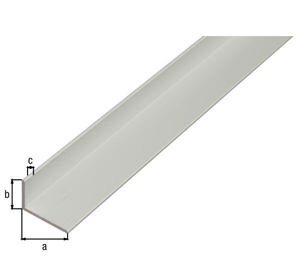 Alberts Winkelprofil ungleichschenklig Alu silber eloxiert 2600 x 60 x 25 x 2 mm Produktbild Alberts Winkelprofil ungleichschenklig Alu silber eloxiert 2600 x 60 x 25 x 2 mm bild 2