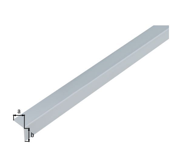 Alberts Winkelprofil PVC ungleichschenklig alugrau 2600 x 25 x 15 x 1 mm Alberts Winkelprofil PVC ungleichschenklig alugrau 2600 x 25 x 15 x 1 mm