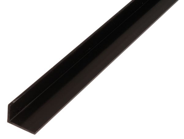 Alberts Winkelprofil PVC ungleichschenklig schwarz 2600 x 25 x 20 x 2 mm Produktbild Alberts Winkelprofil PVC ungleichschenklig schwarz 2600 x 25 x 20 x 2 mm