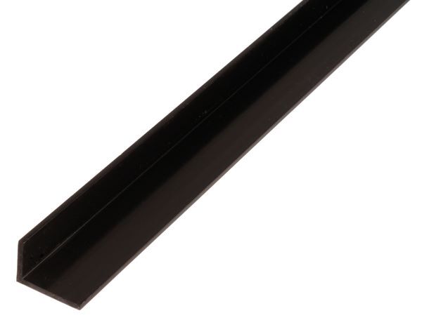 Alberts Winkelprofil PVC ungleichschenklig schwarz 2600 x 20 x 10 x 1,5 mm Produktbild Alberts Winkelprofil PVC ungleichschenklig schwarz 2600 x 20 x 10 x 1,5 mm