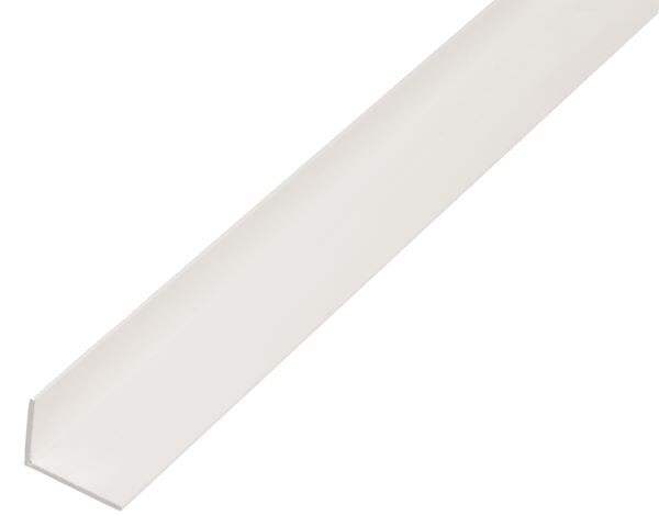 Alberts Winkelprofil PVC ungleichschenklig weiß 2600 x 20 x 10 x 1,5 mm Produktbild Alberts Winkelprofil PVC ungleichschenklig weiß 2600 x 20 x 10 x 1,5 mm