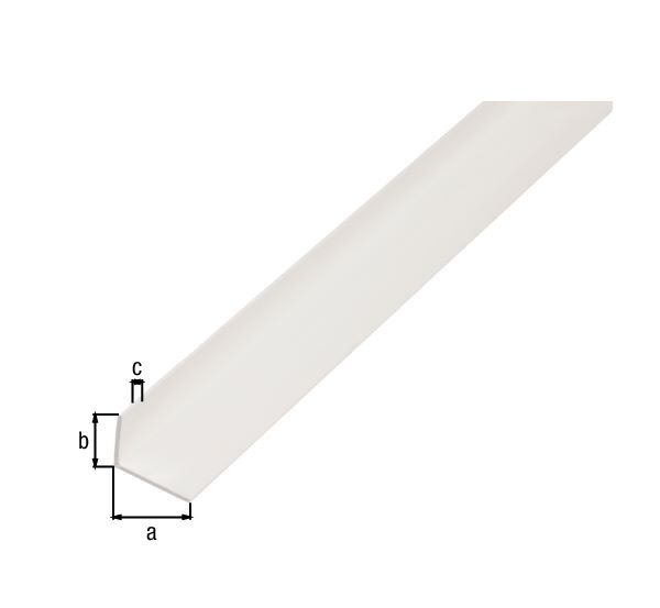 Alberts Winkelprofil PVC ungleichschenklig weiß 1000 x 25 x 15 x 1 mm Produktbild Alberts Winkelprofil PVC ungleichschenklig weiß 1000 x 25 x 15 x 1 mm bild 2