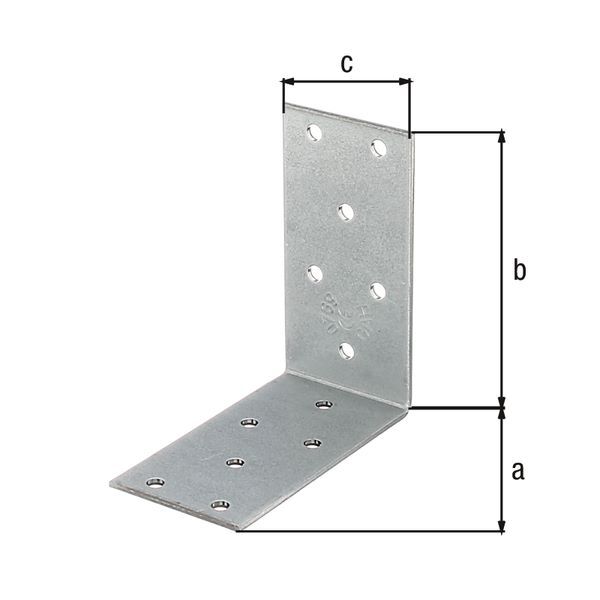 Alberts Winkelverbinder sendzimirverzinkt 80x80x40mm Alberts Winkelverbinder sendzimirverzinkt 80x80x40mm